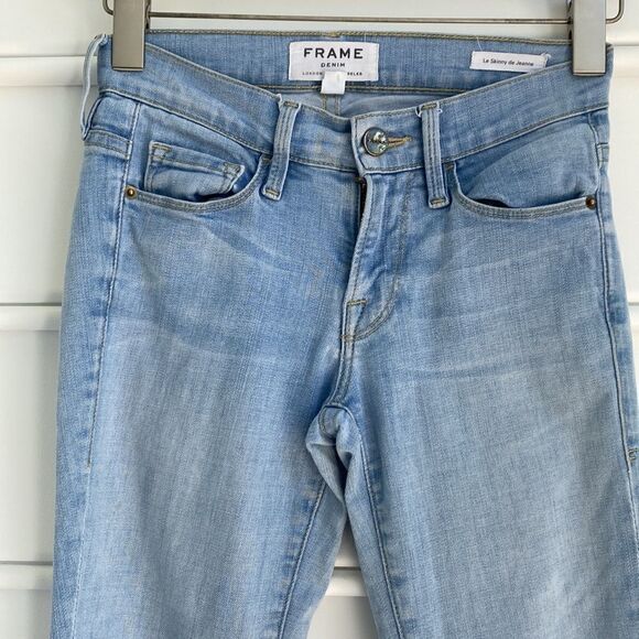 Frame Denim ‘Le Skinny De Jeanne’ in‎ Park Court Distressed Stretch Jean 24 - Picture 5 of 12